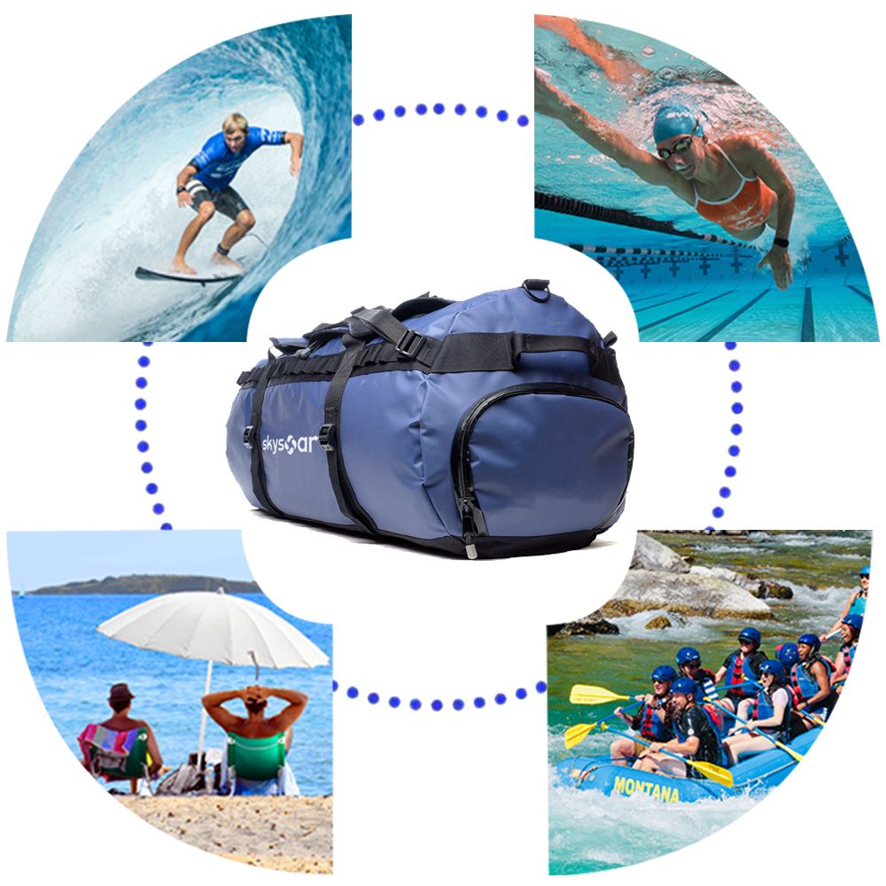 Men Waterproof Duffel Bag Backpack Large Size for Hiking Factory | Dry ...
