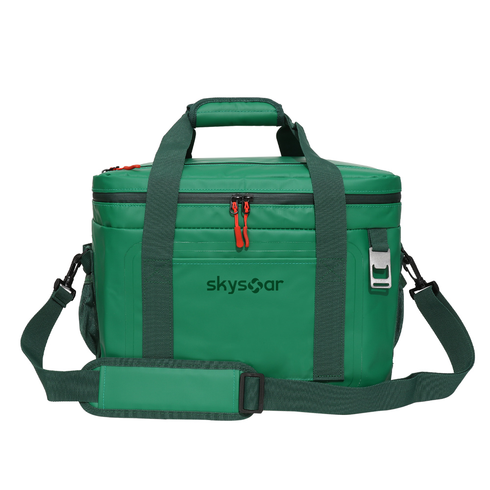 500D PVC Tarpaulin Insulated Leak-Proof Cooler Bag | Waterproof Portable Soft Cooler with Bottle Opener & Adjustable Strap for Outdoor Adventures