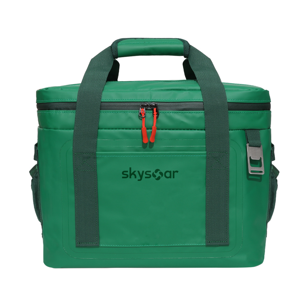 500D PVC Tarpaulin Insulated Leak-Proof Cooler Bag | Waterproof Portable Soft Cooler with Bottle Opener & Adjustable Strap for Outdoor Adventures - Image 4