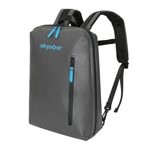 Gray PVC Tarpaulin Waterproof Backpack - Detail 1