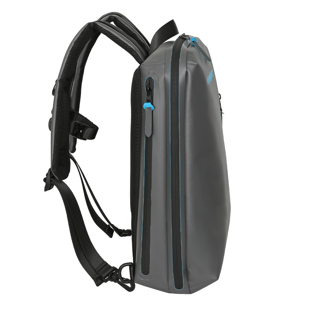 Gray PVC Tarpaulin Waterproof Backpack - Detail 2