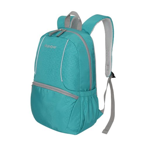 Teal Jacquard Backpack - Detail 1