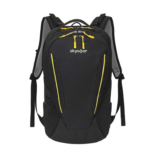 Black Jacquard Backpack