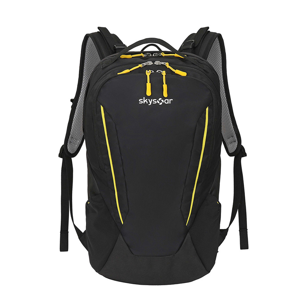 Black Jacquard Backpack