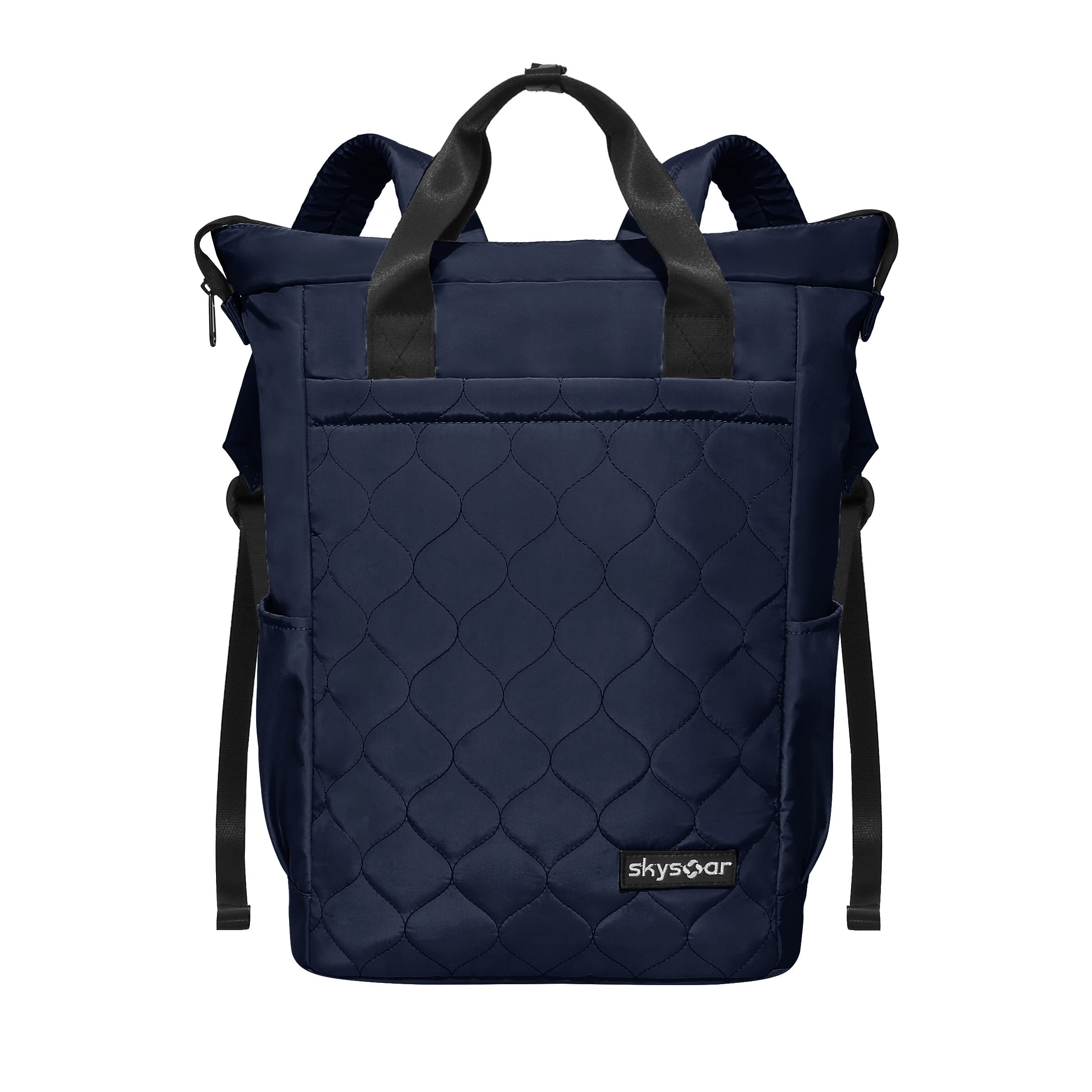 Pink Quilted Tote Backpack - Detail 10