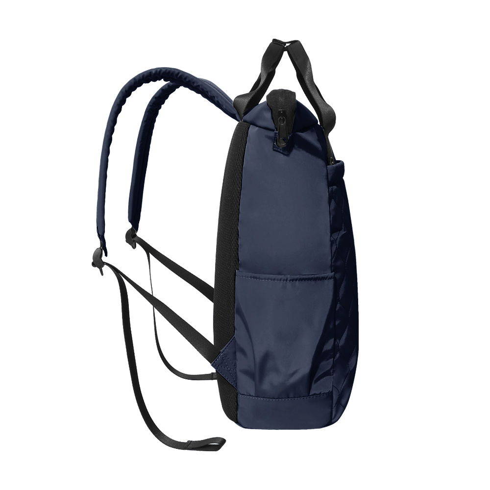 Navy Quilted Tote Backpack - Detail 2