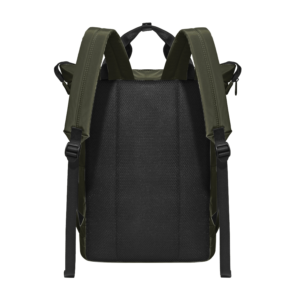 Olive Quilted Tote Backpack - Detail 3