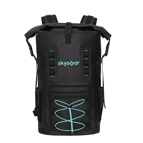 Black Welded Waterproof Backpack