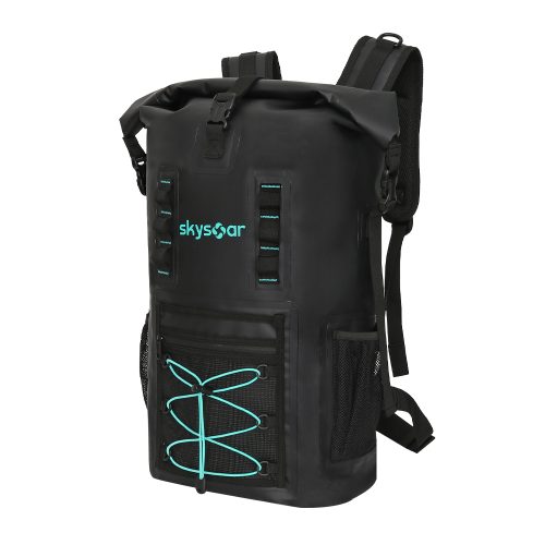 Black Welded Waterproof Backpack - Detail 1