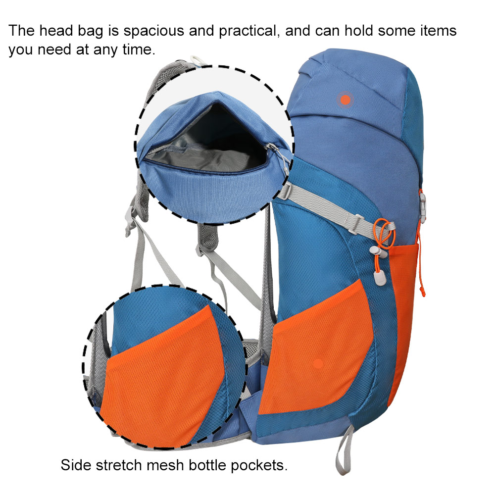 Blue & Orange Outdoor Backpack - Detail 5